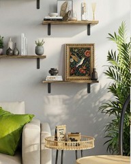 Vintage Gold Framed Wall Art for Living Room, Moody Hummingbird Wall Decor, 8…
