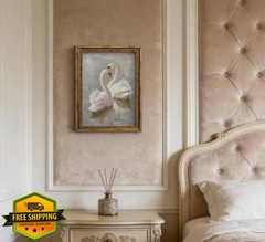 FXPFIT Gold Swan Wall Art 24″x16″