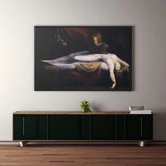 The Nightmare by Henry Fuseli Canvas/Poster Wall Art – Gothic Painting Print
