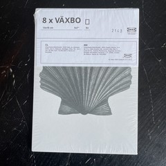 8 Pack IKEA Art Cards Vaxbo 5″ x 7″ Shells & Sea Creatures NEW
