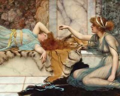 Antique Classical Women Portrait Giclee Canvas Art Print Reproduction