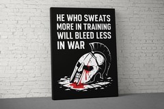 Motivational Canvas Art – Spartan Quote Gym Decor