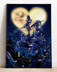 Kingdom Hearts Game Poster 24×36 Unframed Wall Art Print