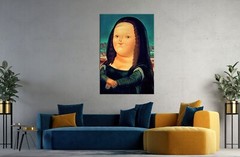 Fat Mona Lisa Print, Mona Lisa Canvas Art, Modern Art Print, Fernando Botero art