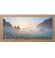 Be Still Christian Sunrise Framed Wall Art Wide Landscape Decor | Multiple Sizes