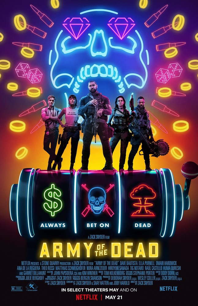 BB0368 Army of the Dead Film By Zack Snyder 2021 Full Cast Movie Poster 11×17