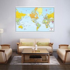 GIANT WORLD MAP Geological Poster ART PRINT SIZE 59*39in