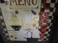 Set of 2, Wall Decor Kitchen Chef Glass Front Dioramas approx 7.25″ Sq x 1″ Deep