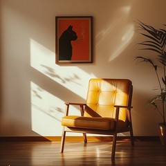 Vintage Black Cat Smoking Poster – RεtrØ Funny Animal Wall Art