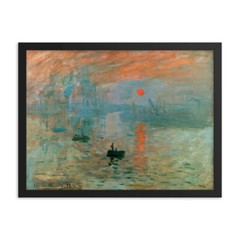Impression, Sunrise, Claude Monet, Framed Art Print, Wall Decor, Art Lover Gift