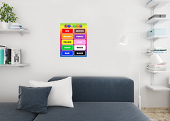 Colors Toddler Kids Education Educational Nursery Art Print Poster 16×24