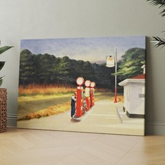 Gas 1940 by Edward Hopper oil paintings America City Canvas Wall Art Print