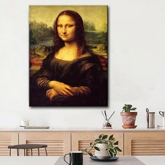 Mona Lisa Canvas Art Print Stretched Framed Painting Picture Poster Giclee Wa…