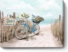 12×16 Coastal Themed Canvas Art – Beautiful Seascape for Bathroom & Living Room