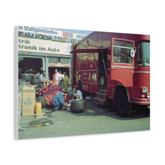 ART CANVAS PRINT-FERRARI 312B3 TRANSPORTER 1974 F1 NURBURGRING #016