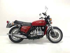 1975 Honda GL1000 Gold Wing maroon motorcycle | 24×36 inch POSTER | vintage