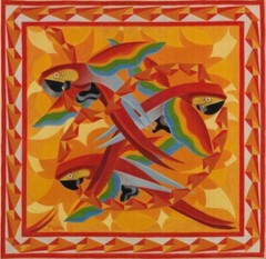 Parrots : Giacomo Balla : 1929 : Archival Quality Art Print Italian