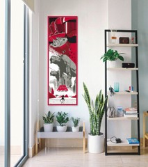 Star Wars Episode VIII- The Last Jedi – Door Movie Poster (Battle) (21″ X 62″)