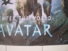 Avatar BANNER Movie Poster 3x5ft. print huge Rare art decor 2009 James Camero