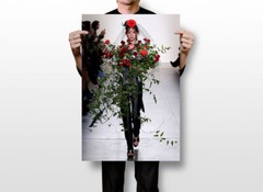 Flowers In Her Hair Fashion Attractive Model Print Wall Art Home – POSTER 20×30