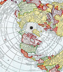 Flat Earth Map + Patent + Verso Key Alexander Gleason’s 1892 Standard World Map