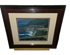 Walt Day Signed Big Sur Bixby Bridge 8×10″ Photograph Framed 17×14″ California