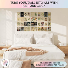 Vintage Wall Collage Kit – Mini Posters For Room Aesthetic, Cottage Core Wall…