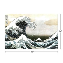 The Great Wave Of Kanagawa Katsushika Hokusai Art Print Poster 36×24