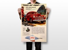 Classic Ford Car Original Vintage Wall Art Home Decor – POSTER 20×30