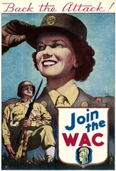 Back The Attack! Join The WAC – 1940s – World War II – Propaganda Poster