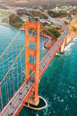 Golden Gate Bridge San Francisco Aerial View Photo Photograph Poster 16×24