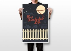 It’s A Wonderful Life Movie Family Romance Fantasy Wall Art – POSTER 20″x30″