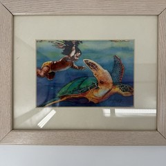 Hawaiian Babies Set of 3 Framed Prints By Janet Stewart 9.5 x 11.5