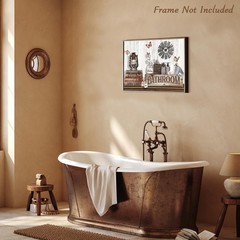 Dazzlewall Farmhouse Wall Decor – Rustic Cotton 15.8″L x 11.8″W, Multicolor