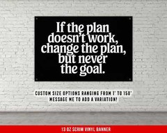 Motivational Vinyl Banner – Custom Fitness Wall Art for Home Gym or Office