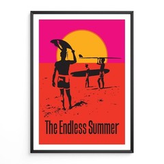 Endless Summer Surf Poster Retro Surf Film Art Print Beach Wave Wall Decor