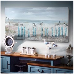 Hand-Painted 3D Seascape Canvas Art 48x24in