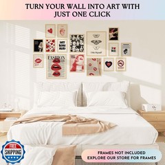 97 Decor Retro Downtown Girl Room Decor – Cute Y2k Room Decor 2000s Prints, Y