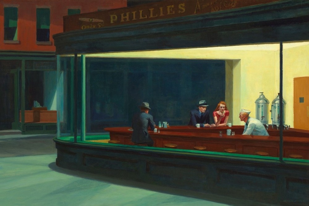 Nighthawks by Edward Hopper Diner Art Print Print Poster 18×12