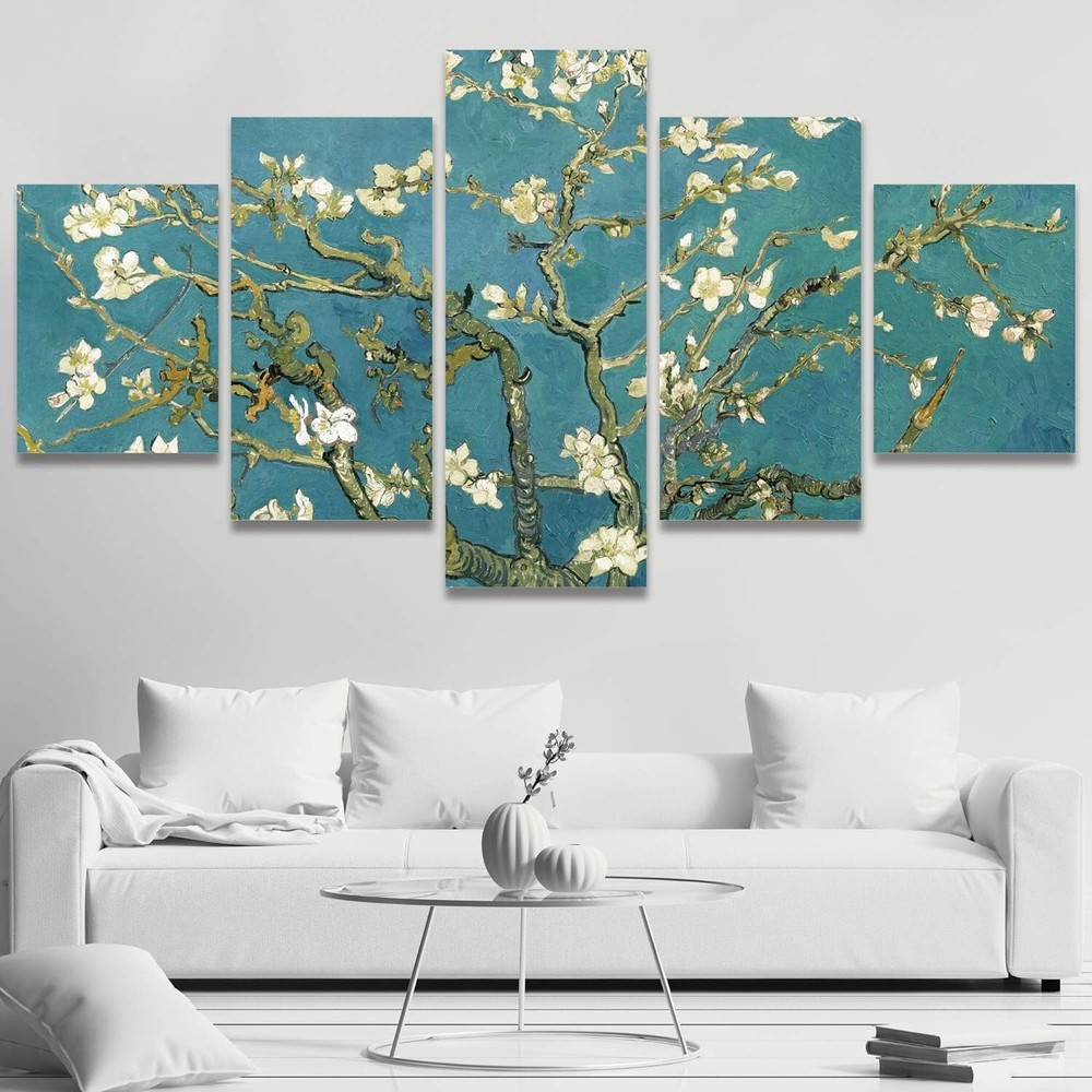 Wall26 Almond Blossom By Van Gogh Canvas Print Wall Art Set of 5