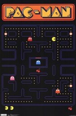 NOS Pac-Man Pac Man Board Poster Bandai Namco 1275 Trends International 24×36