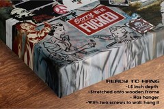 Banksy Collage Collection, Canvas Ready To Hang Wall Art Canvas Print Home Decor