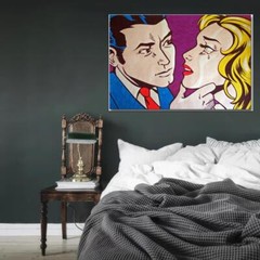 83011 Roy Lichtenstein Pop Girl Decor Wall Print Poster