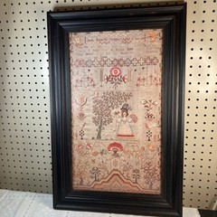 Jane Ballard Printed Photo Of Sampler Embroidery 16″ x 24.5″ Framed