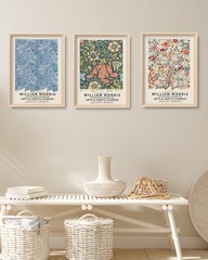 William Morris Canvas Wall Art 16x12in Vintage Poster Decor for Living Room B…