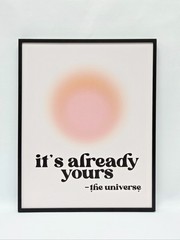 Black Frame Canvas Wall Decoration Quote Aesthetic Modern Sun Space Decor 16×22