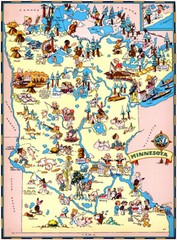 Minnesota – 1935 – Pictorial Map Poster