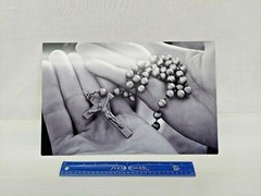 Unique Religious Black White Print Picture, 18″ x 12″, on aluminum