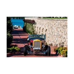 32 McMullen Ford Roadster, famous hot rod, Black with Flames, 1932 Highboy