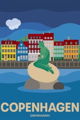 Copenhagen Denmark Adversiting Travel Painting Wall Home Decor – POSTER 20×30